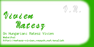 vivien matesz business card